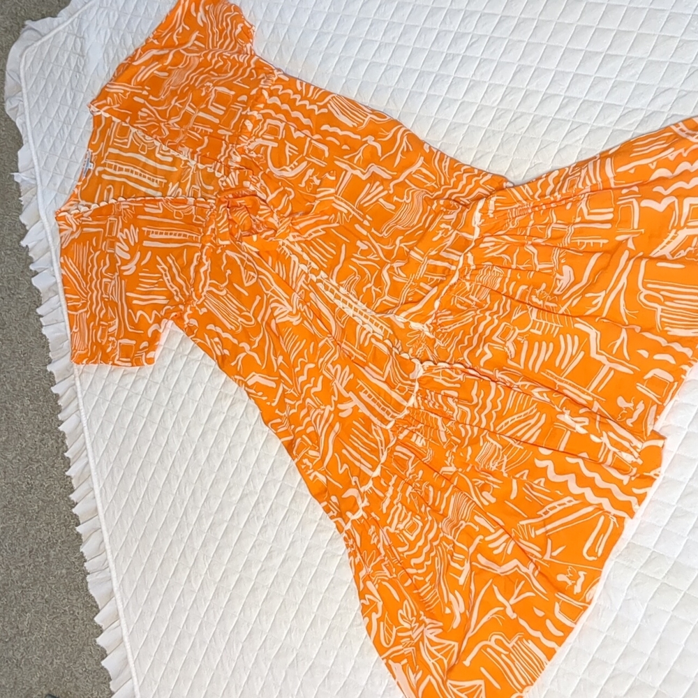 Blue Island Orange Duster Beach Swim Cruise Cover up - Picture 7 of 16